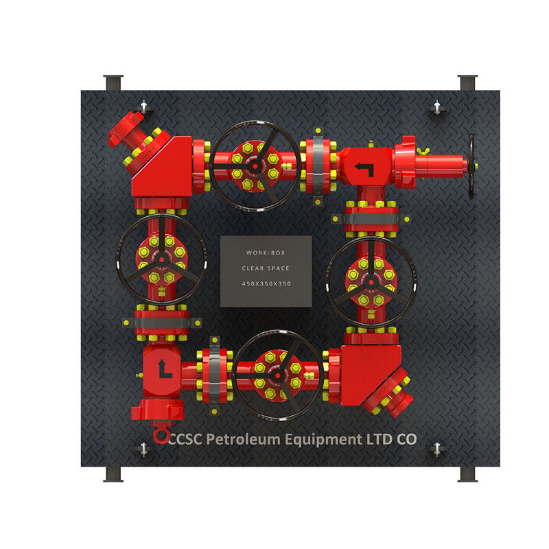 Choke manifold 2 1/16 inch 15000psi C/W 4 gate valves, 1 adjustable