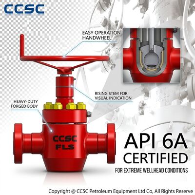 Sour Service API 6A Gate Valve FF HH H2S Resistant Forged Steel Pressure Seal Bonnet 5000psi Acid Gas Wellhead