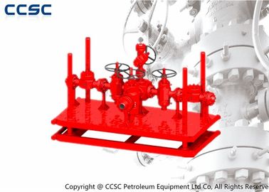 Oilfield Wellhead Choke Manifold 3-1/8&quot; 5000psi Weco Hammer Union With Two Flow Paths