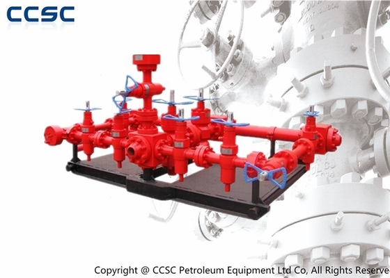 Choke manifold 3 1/16 inch 15000psi C/W 4 gate valves, 1 adjustable choke, 1 positive choke.